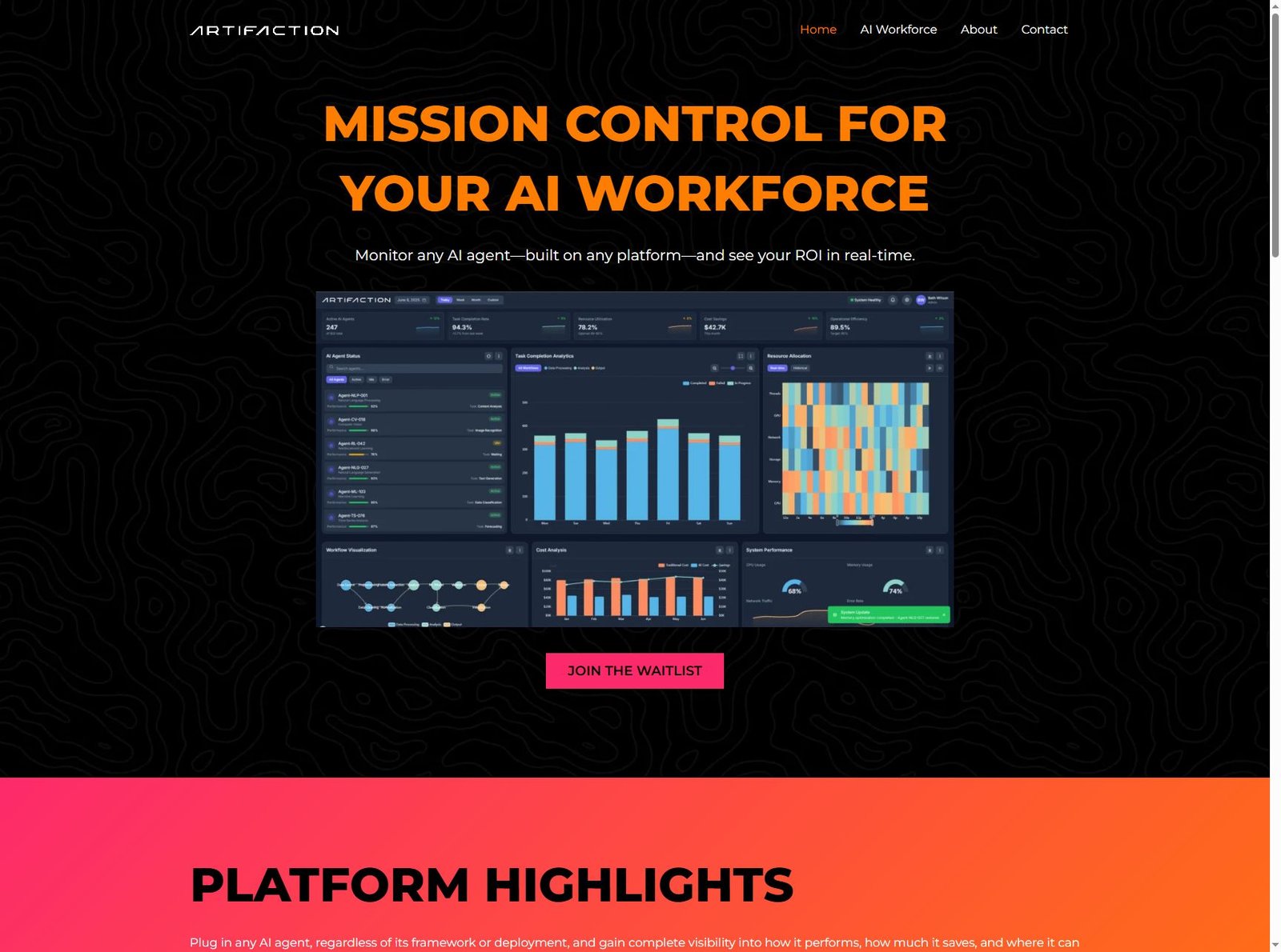 Artifaction Mission Control