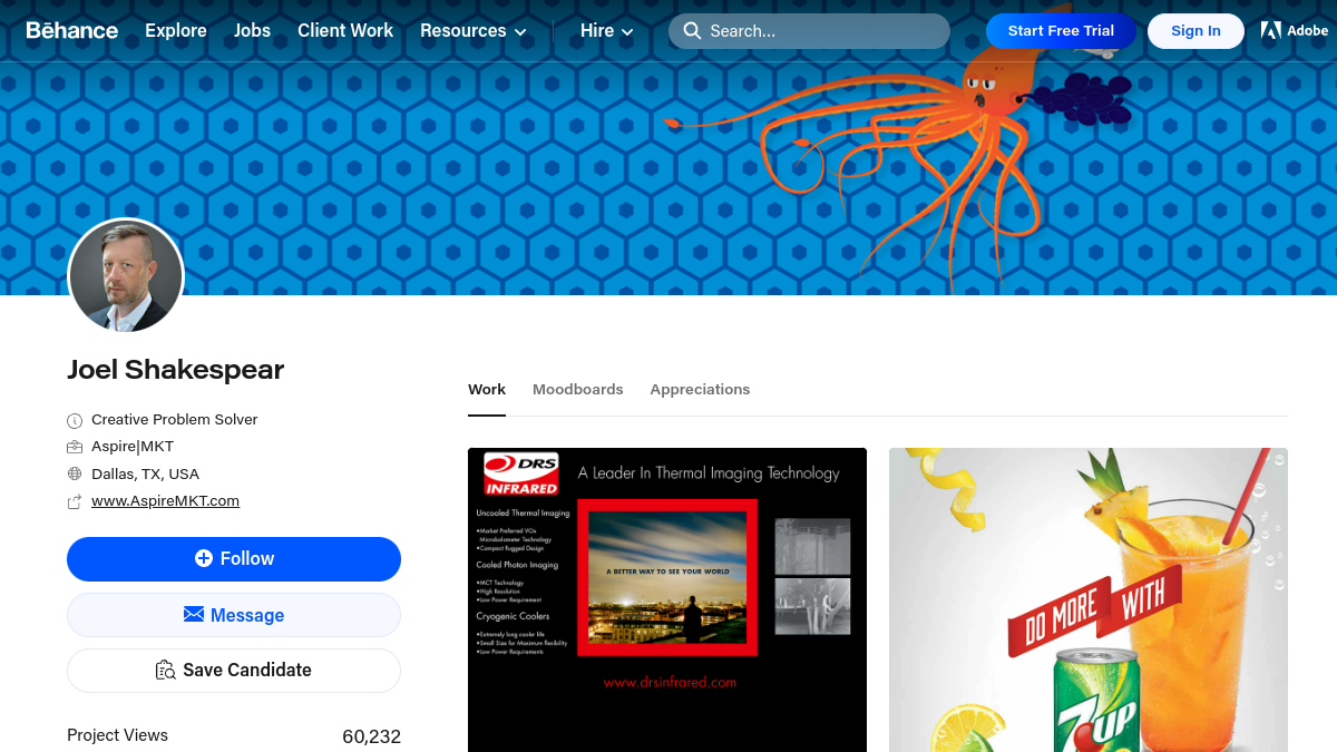 Joel Shakespear Behance portfolio