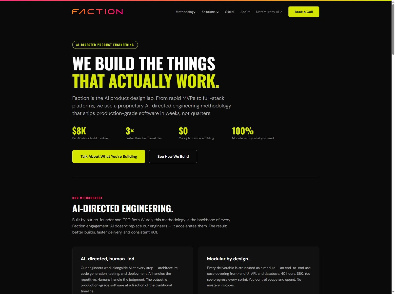 Faction Group homepage