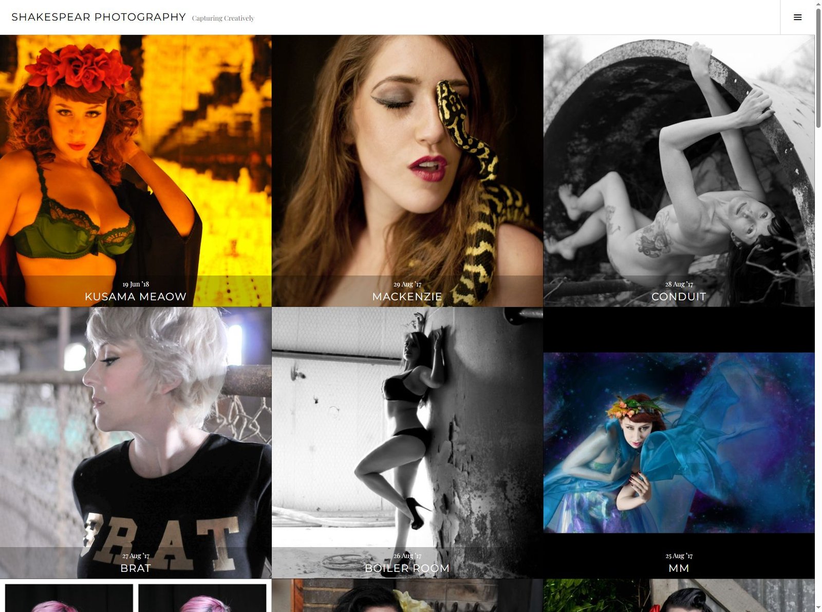 Shakespear Photography homepage